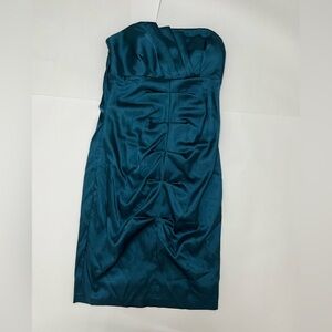 Le Chateau - strapless dress - satin effect - size M